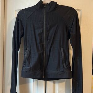 Lululemon Full Zip Jersey Mesh Jacket Black